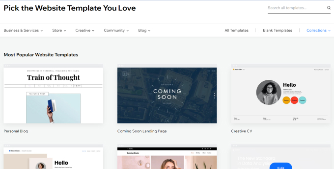 Wix themes 