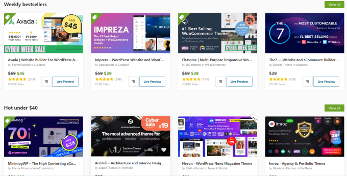 WooCommerce themes